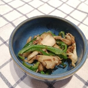 作り置きおかず♪舞茸とピーマンのおかかポン酢炒め